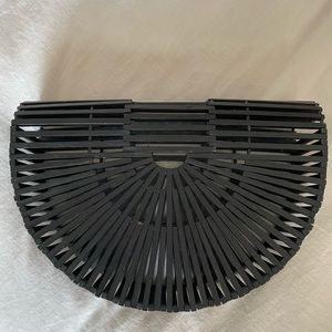 Cult Gaia bamboo “ark” clutch purse